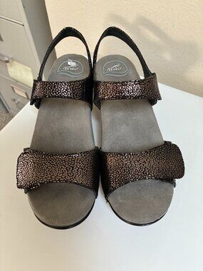 Dansko Slingback Sandals - shoes - Sonnet Shimmer - Black Multi - Size 39 (8.5)